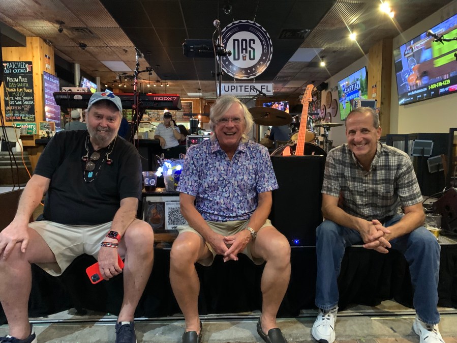 Mr. Bill with keyboardist dave and drummer Todd of the Sierra Band